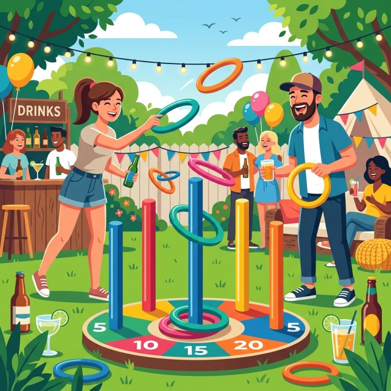 Fun Outdoor Party Game: Giant Ring Toss