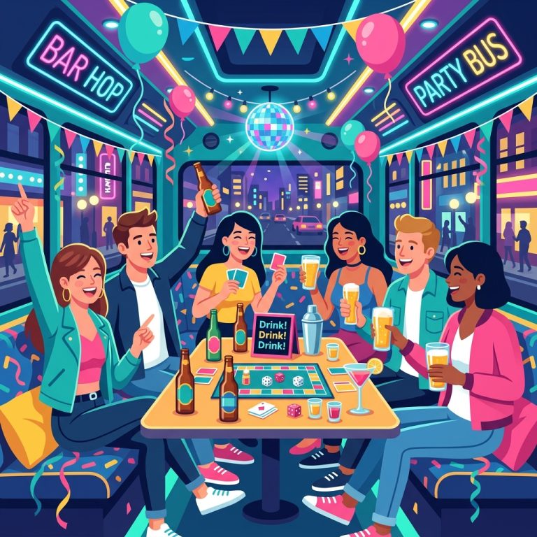 Riding High: The Ultimate Bus Bar Drinking Game