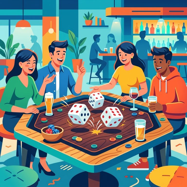 Rolling with C-Low: A Fun Dice Drinking Game