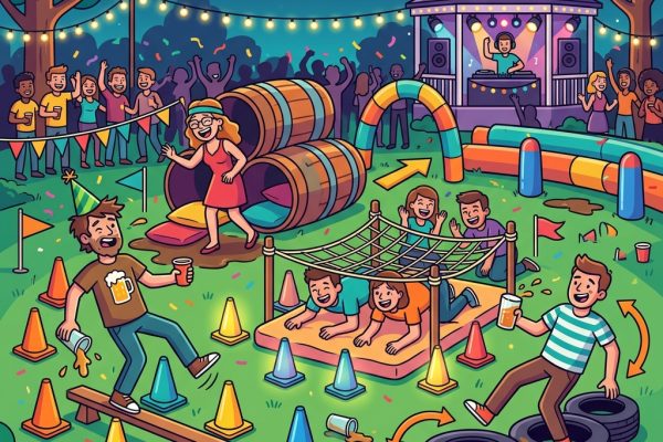 Tipsy Challenge: Navigating the Drunk Obstacle Course